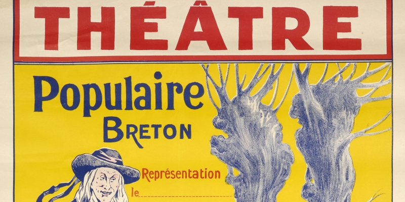 Affiche du Théâtre Breton (détail), début du XXe siècle.